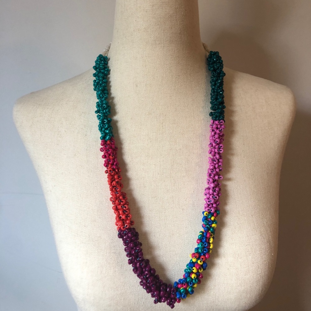 Handmade Beaded Necklace - Multicolor